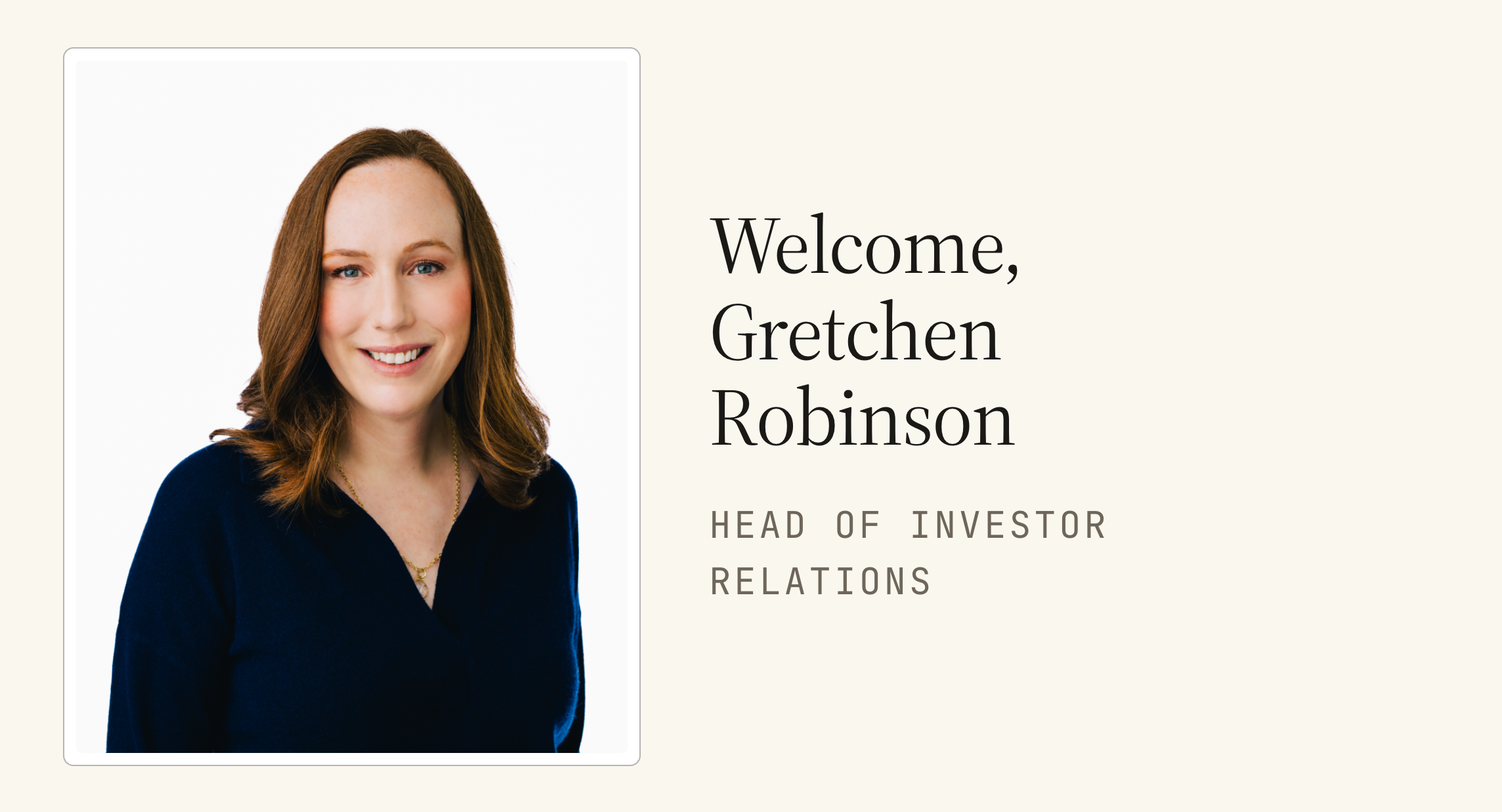 Welcoming Gretchen Robinson to True Ventures