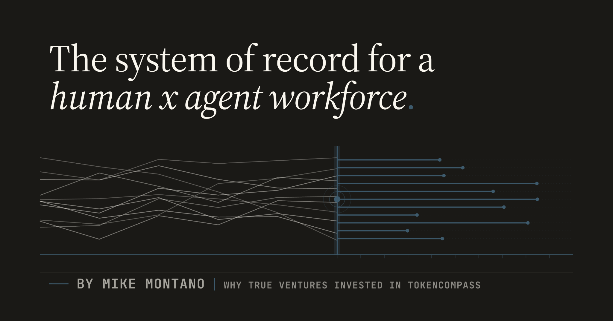 The system of record for a human x agent workforce — why True Ventures invested in TokenCompass, by Mike Montano.